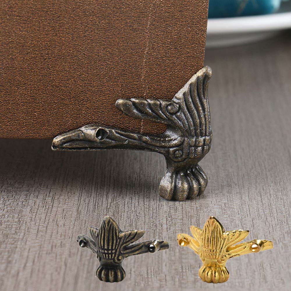 Set 4 Chân Đế Tủ Bằng Đồng Phong Cách Cổ Điển