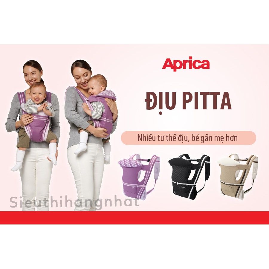 Địu trẻ em 4 Cách Aprica Pitta cho bé từ sơ sinh tới 3 tuổi