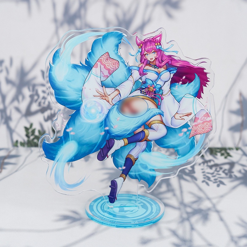 Tượng Mica Standee LOL để bàn trang trí bàn làm việc bàn gaming