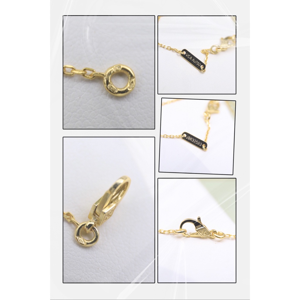 Vòng cổ Mặt Hình Cỏ Bốn Lá Mạ Vàng 18K Thời Trang