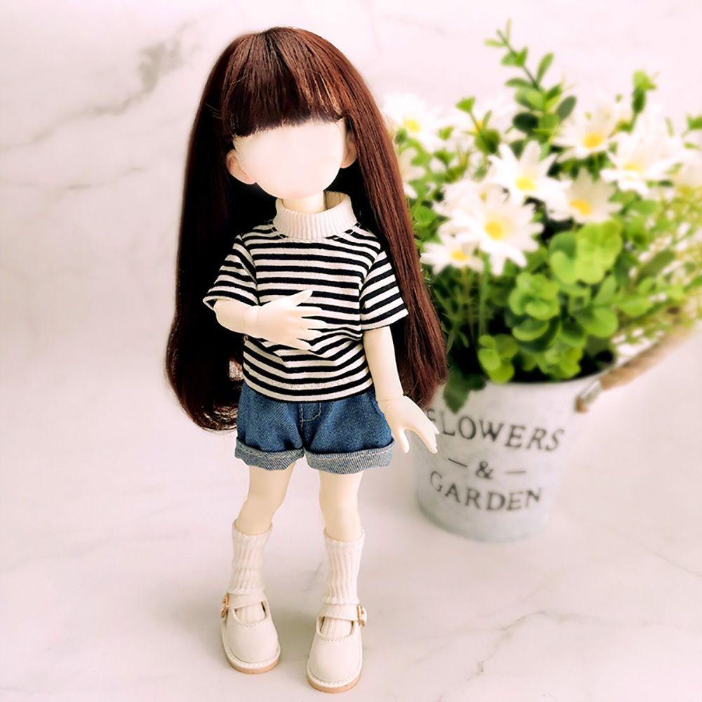 Bộ Quần Jeans Và Áo Tay Ngắn Thời Trang Cho Búp Bê Tỉ Lệ 1 / 6