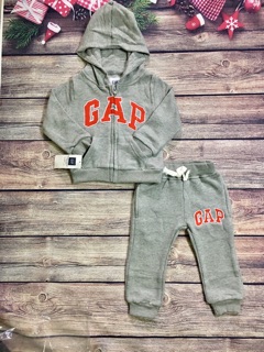Bộ nỉ Gap basic màu ghi