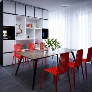 GHẾ CAFE NHÀ HÀNG CAO CẤP DECOR NHÀ NHỰA ĐÚC NGUYÊN KHỐI  TỰA KẺ MỸ 2602