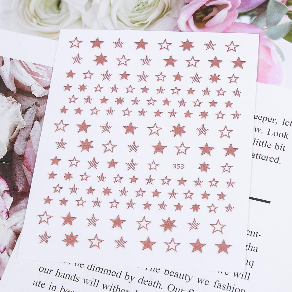 1 Sticker Dán Móng Họa Tiết Hình Học 3D DIY