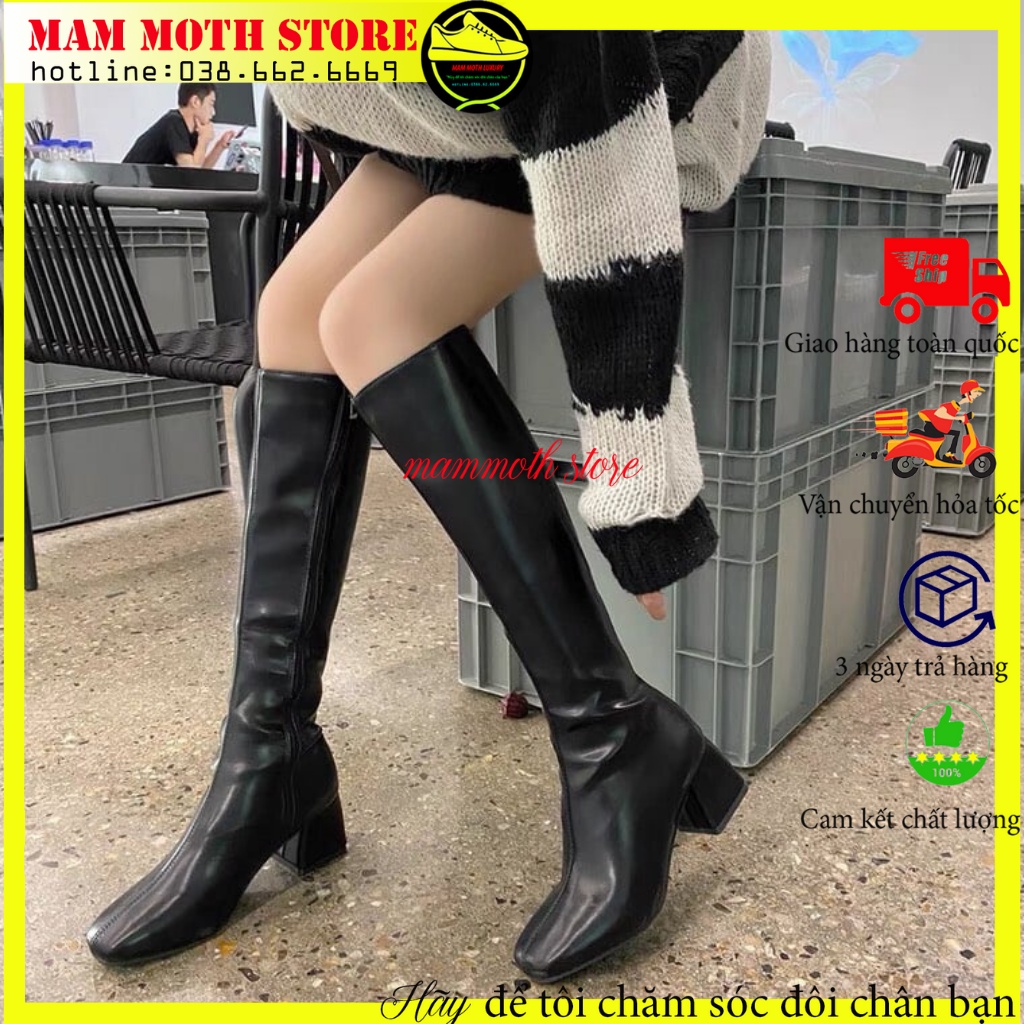 Boot đùi, bốt đùi khóa sườn, boots nữ cao cổ hàng quảng châu cao cấp đủ size nữ shop MAMMOTH | BigBuy360 - bigbuy360.vn