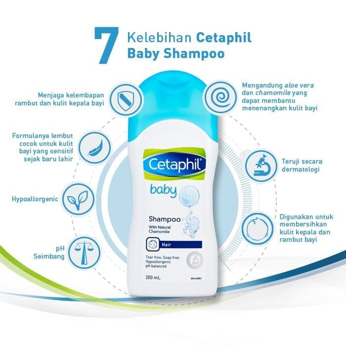 Dầu gội cho bé Cetaphil Baby Shampoo không bọt, dịu nhẹ (Chai 200ml)