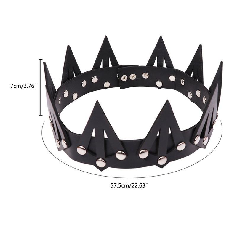 Vương Miện Da Có Gai Nhọn Hóa Trang Halloween