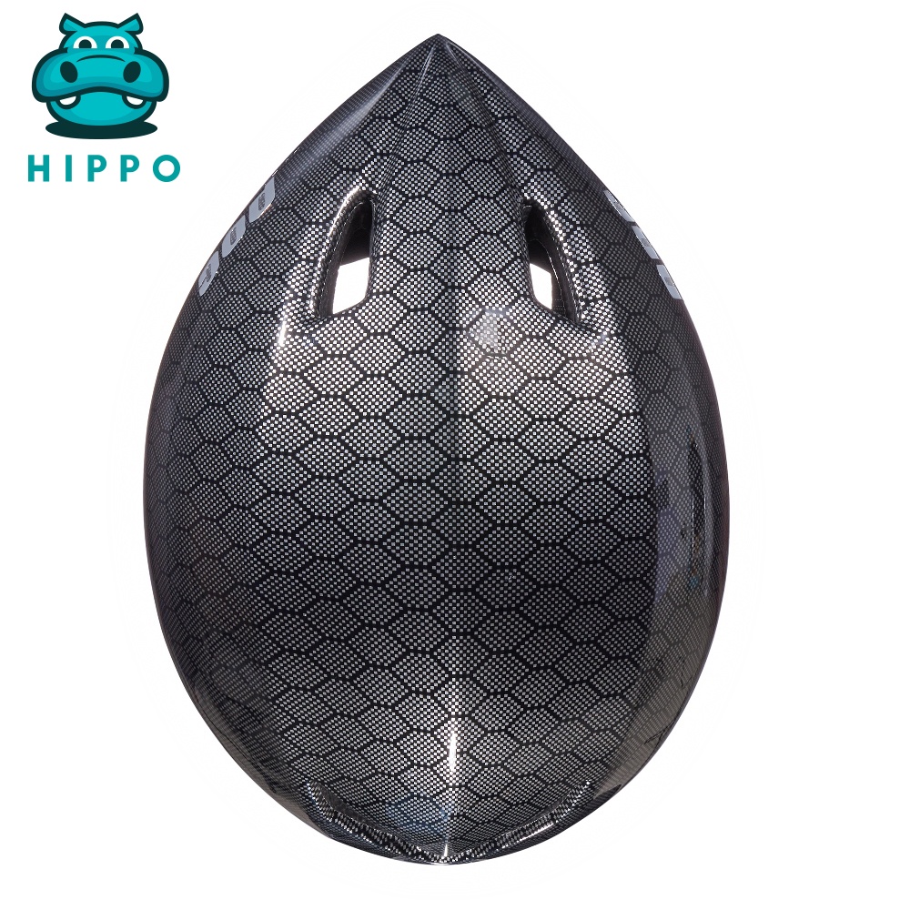 Mũ bảo hiểm xe đạp thể thao Poc Falcon siêu nhẹ chính hãng màu đen carbon bóng - HIPPO HELMET