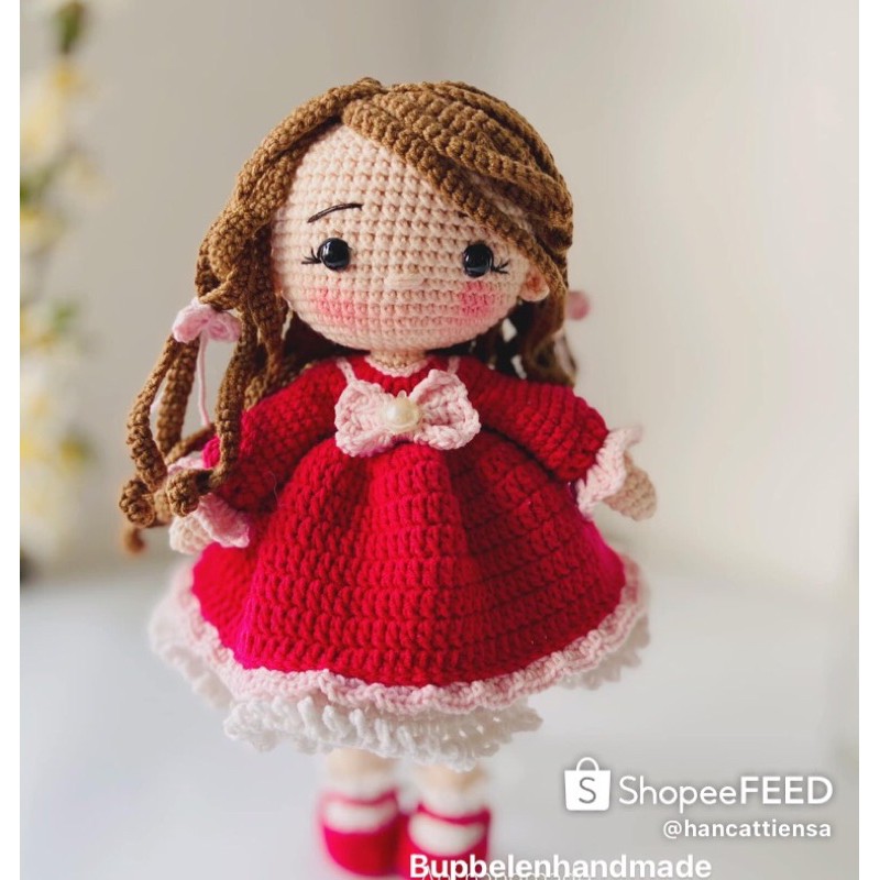 búp bê len quả ngô-búp bê len- búp bê tóc dài-búp bê đồ rời thay đổi được