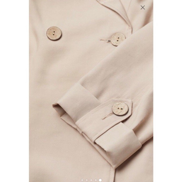 Áo khoác trenchcoat dáng ngắn HM