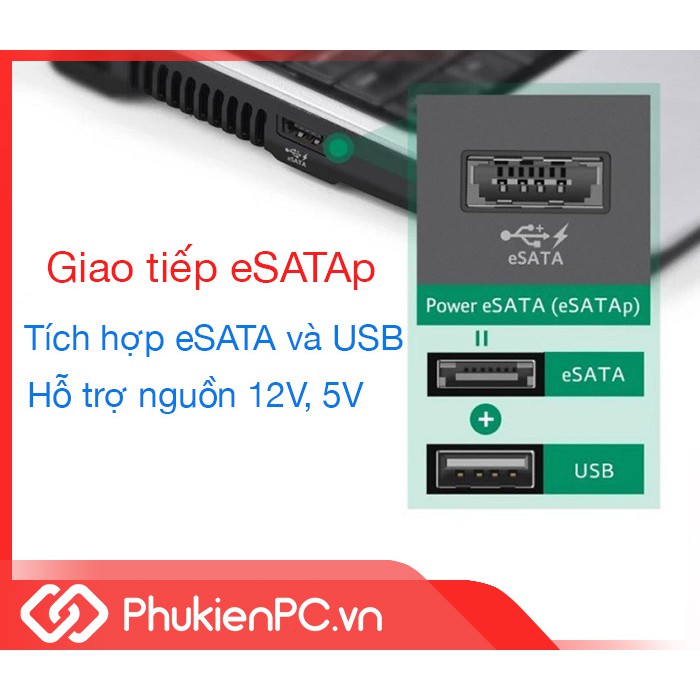 Card mở rộng power eSATAp USB 2.0 dùng cho ổ cứng HDD Box, docking