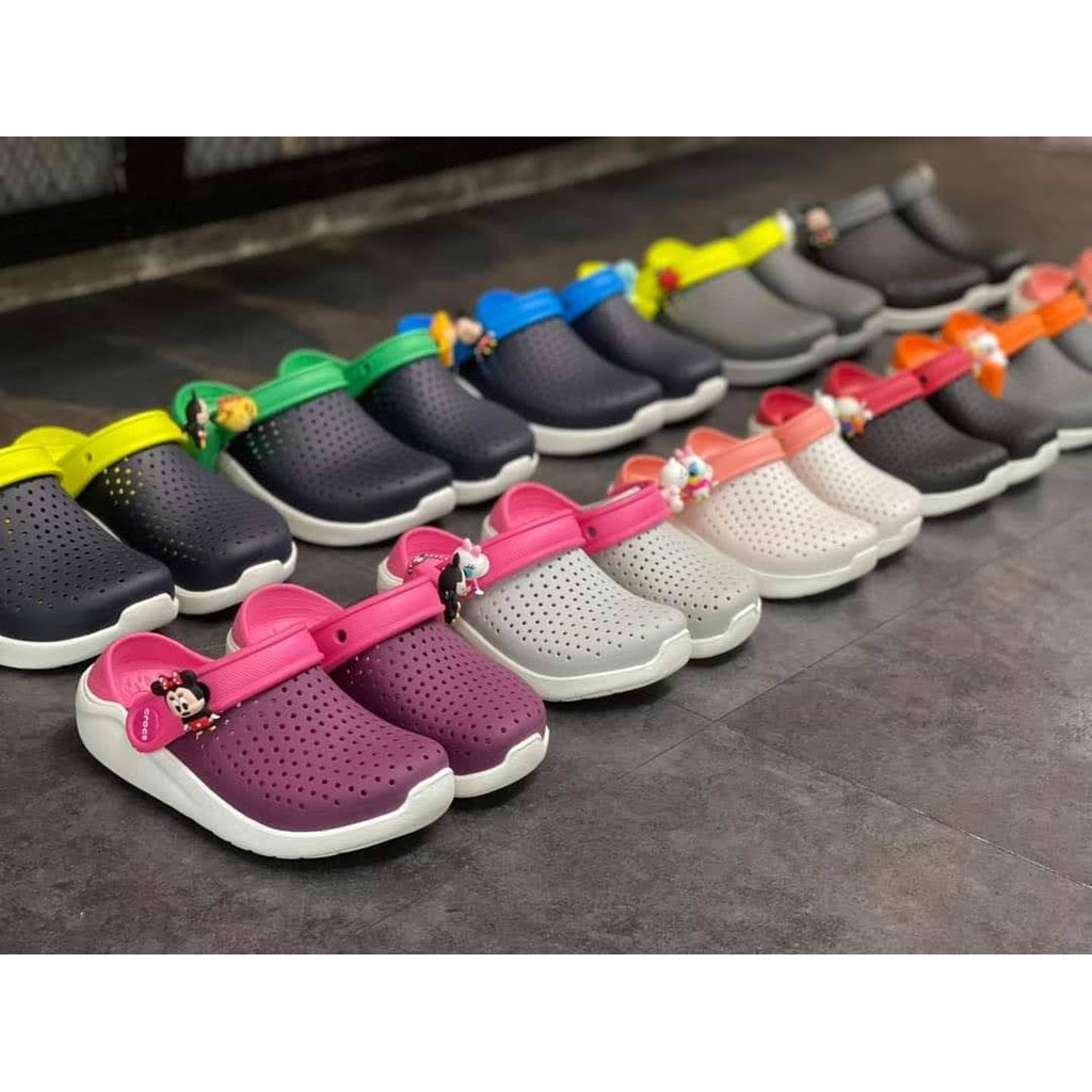 ⛔⛔Dép Sục Cross Literide Trẻ Em NHỰA KHÁNG KHUẨN 🎀🎀 TẶNG 8 jibiz🎀