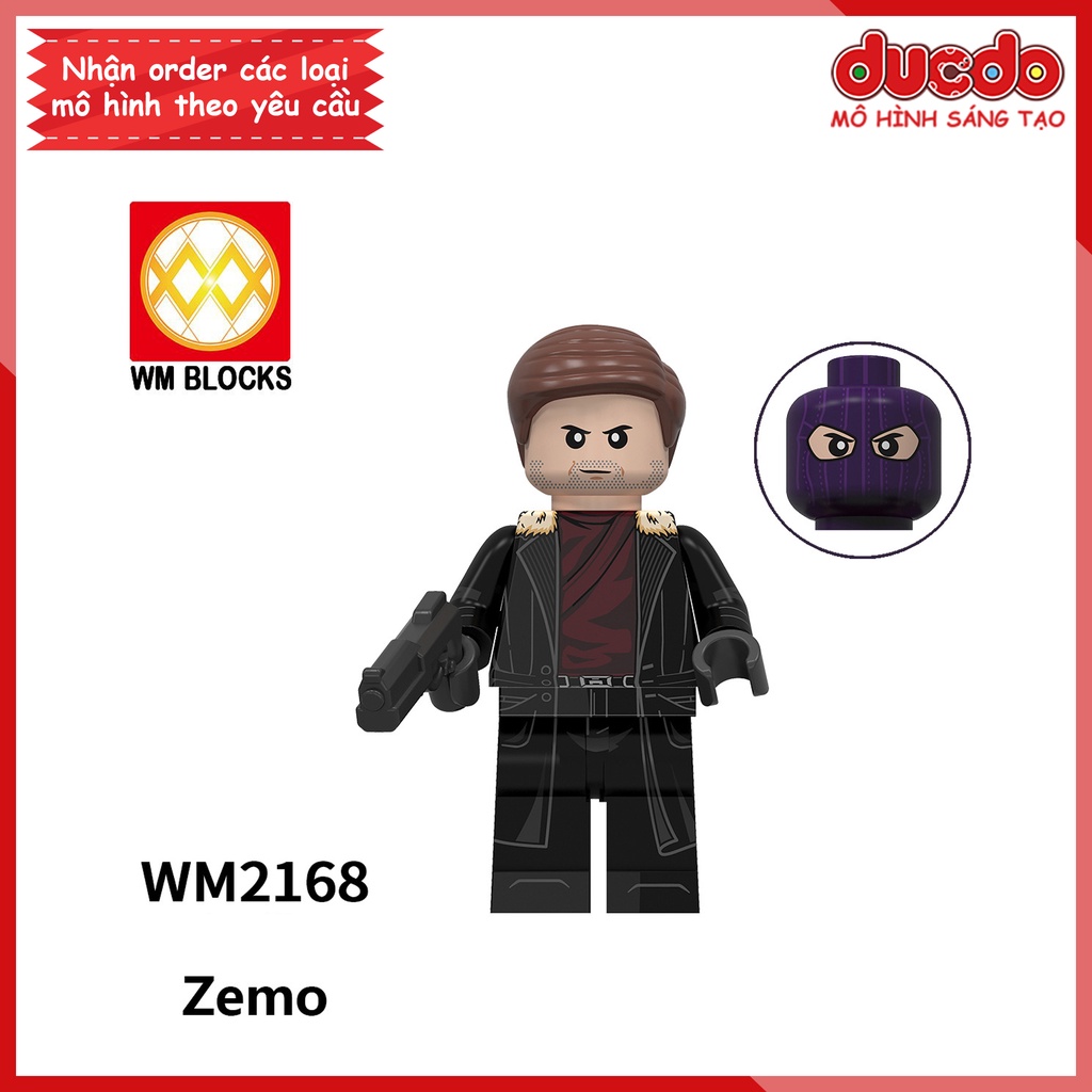 Minifigures các nhân vật trong Marvel Winter Soldier Falcon - Đồ chơi Lắp ghép Xếp hình Mini Mô hình Iron Man WM WM6117