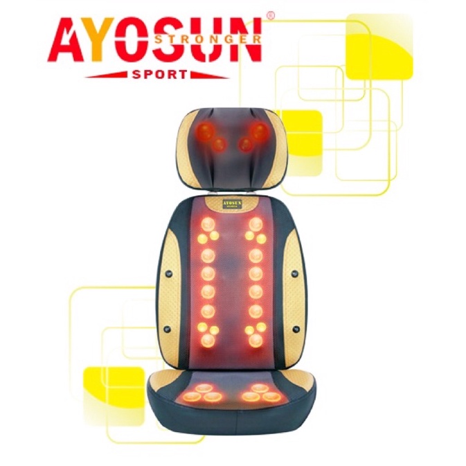 Đệm massage Hồng ngoại Ayosun chính hãng. Giảm đau Cổ vai gáy Lưng đùi