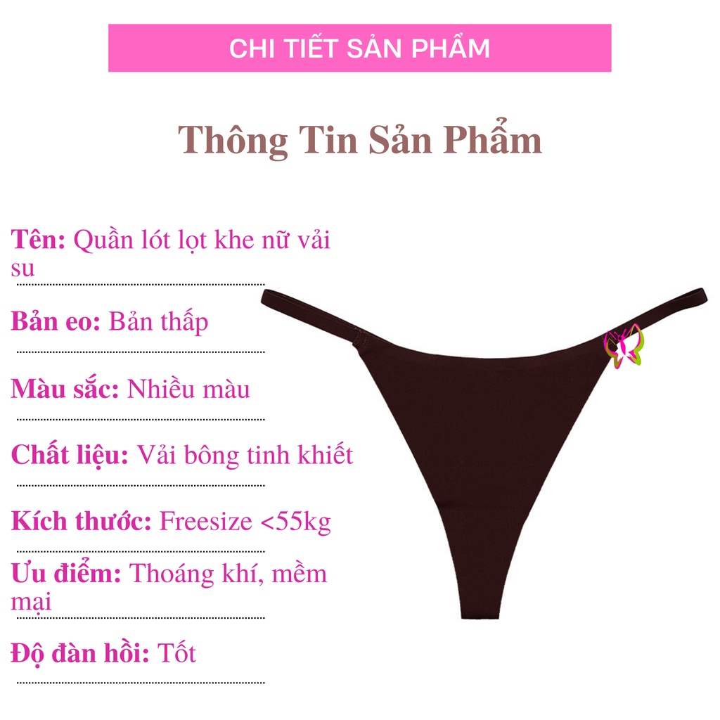 Quần lót nữ sexy lọt khe su cao cấp, trẻ trung, thoải mái, thoáng mát (MS 03101) Anna Shop