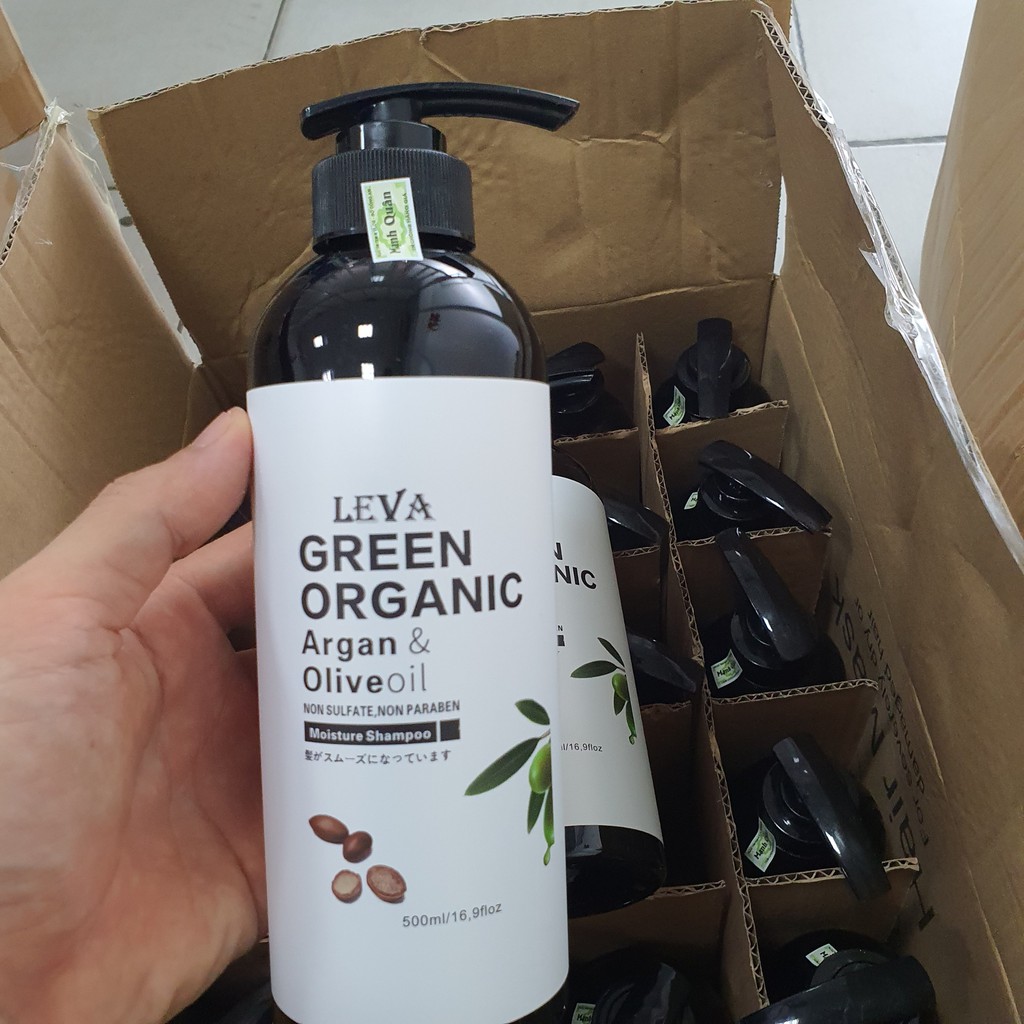 Dầu gội phục hồi kiềm dầu sạch gàu, hương thơm nước hoa cặp gội xả GREEN ORGANIC 500ml -1000ml chính hãng