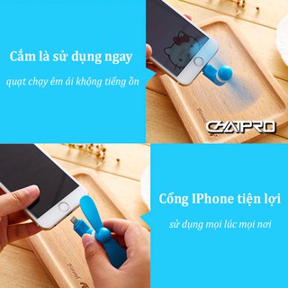 Quạt 2 cánh mini sử dụng cho điện thoại IPhone
