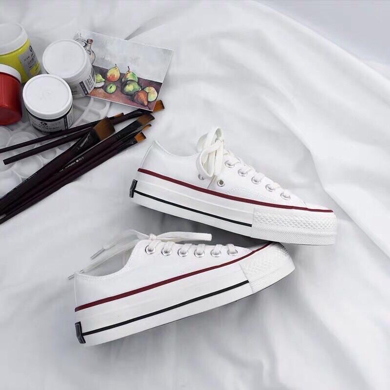 Giầy thể thao nữ viền ở đế mẫu đơn giản siêu sang phong cách giá rẻ mã 4