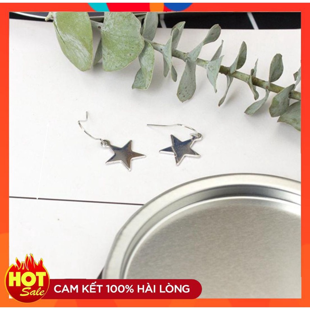 [HOT] BÔNG TAI KHUYÊN TAI KIM LOẠI HÌNH NGÔI SAO LẤP LÁNH NỔI BẬT THỜI TRANG HÀN QUỐC 221BTMNS