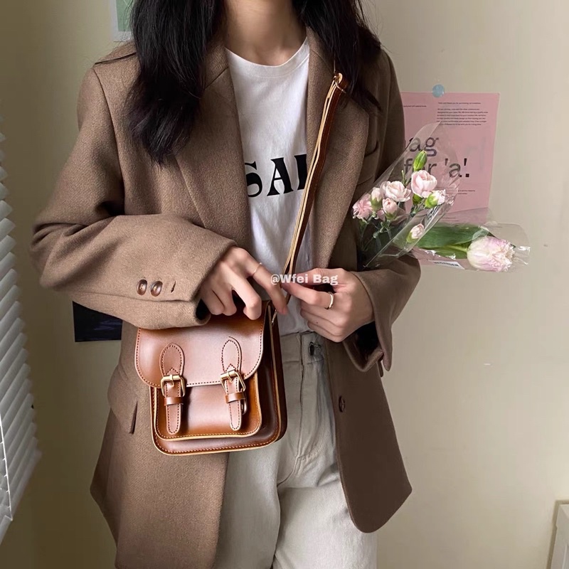 [MENSWEAR ELEGANT FARMER] Túi đeo chéo cổ điển cho nam và nữ phiên bản Hàn Quốc .