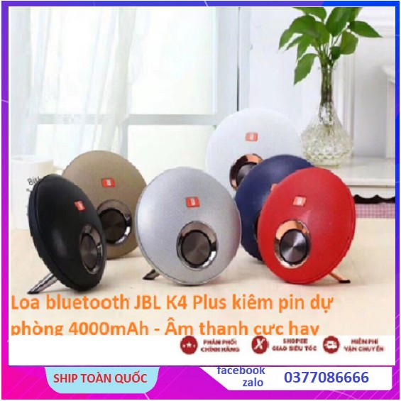 JBL + LOA BLUTOOTH K4 kiêm pin dự phòng 4000mAh - Âm thanh cực hay