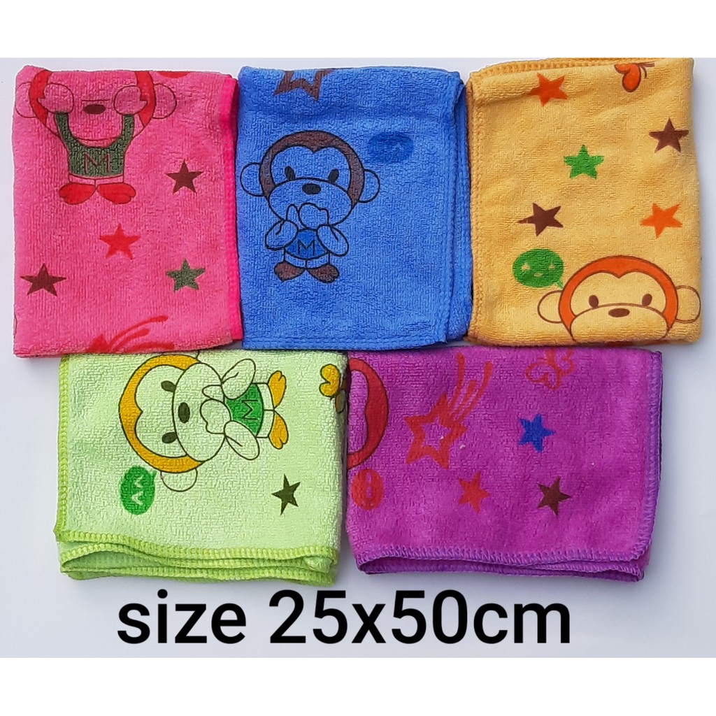 [8cái] Khăn lau mặt siêu mềm mịn cao cấp 25x50cm