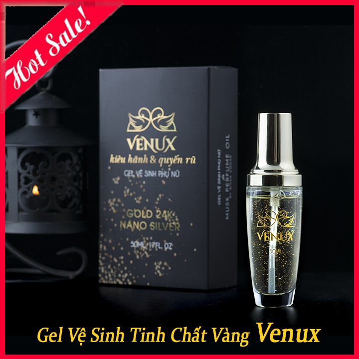Dung Dịch Vệ Sinh Phụ Nữ Venux Tinh Chất Vàng Khử Mùi, Trẻ Hóa Làm Hồng Vùng Kín