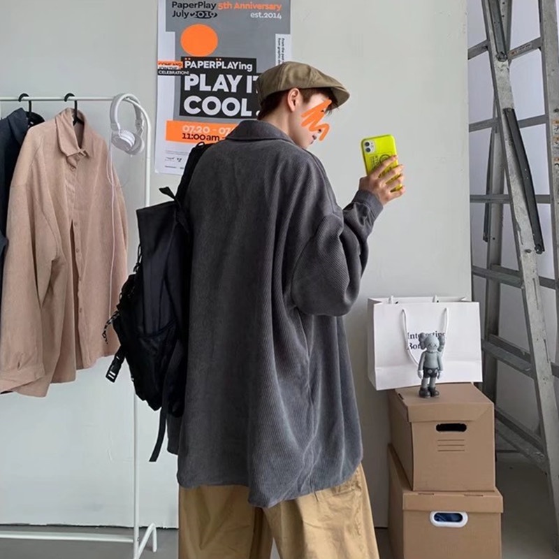 Áo Sơ Mi Tay Dài Họa Tiết Kẻ Sọc Thời Trang Mới Cho Nam