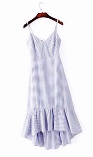 Maxi sọc mút ngực cột lưng (có clip ảnh cận vải)