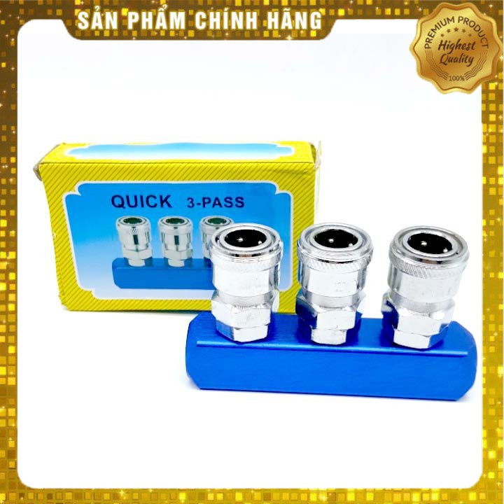 ĐẦU NỐI NHANH 3 CHIA HƠI THẲNG CAO CẤP
