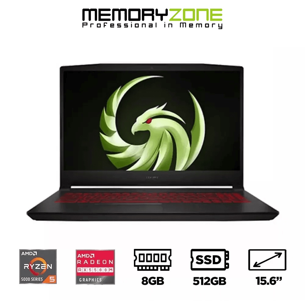 Máy tính Laptop Gaming MSI Bravo 15 B5DD-276VN (Ryzen 5 5600H, Radeon RX 5500M 4GB, Ram 8GB, SSD 512GB, 15.6 Inch FHD)