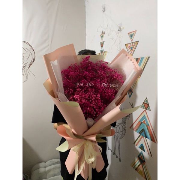 BÓ HOA BABY KHÔ NGƯỜI YÊU, TẶNG MẸ, TỐT NGHIỆP, NGÀY 8/3