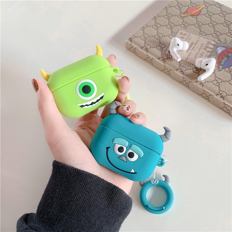 Monster University Cute Cartoon AirPods 3 Silicone Case Mike Sullivan AirPods Pro Silicone Case