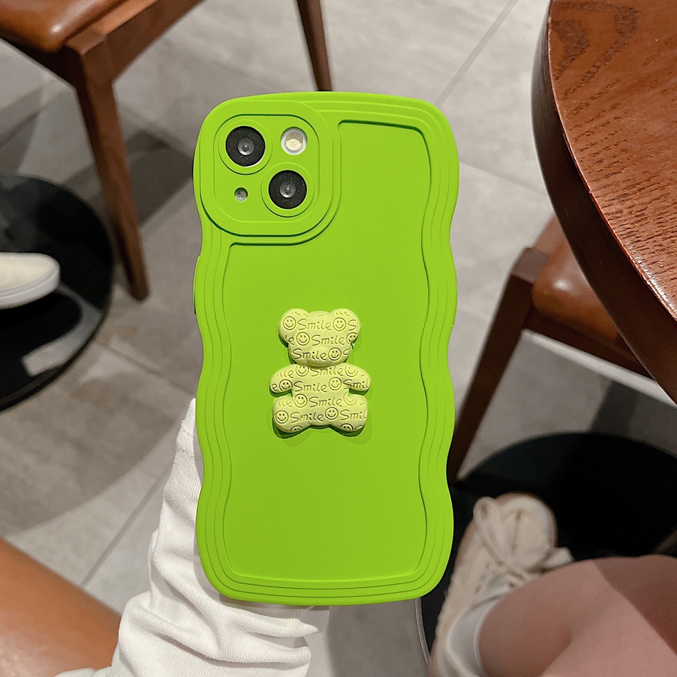 Ốp Điện Thoại Silicon Dẻo Hình Gấu 3D Cho iPhone 14 13 11 12 Pro MAX Mini 6 6s 7 8 Plus 7Plus 8Plus X XR XS MAX 11Pro