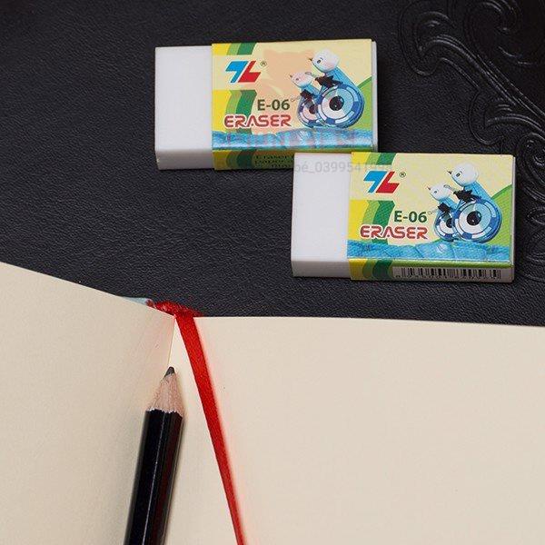 Gôm tẩy xóa chì TL E-06 Dẻo Dai Ít Bụi Bẩn Khi Sử Dụng