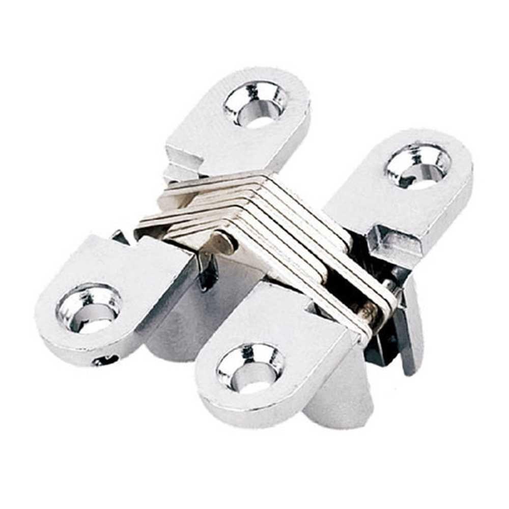 Set 2 Bản Lề Inox Ẩn Gấp Gọn Chuyên Dụng Cho Nội Thất