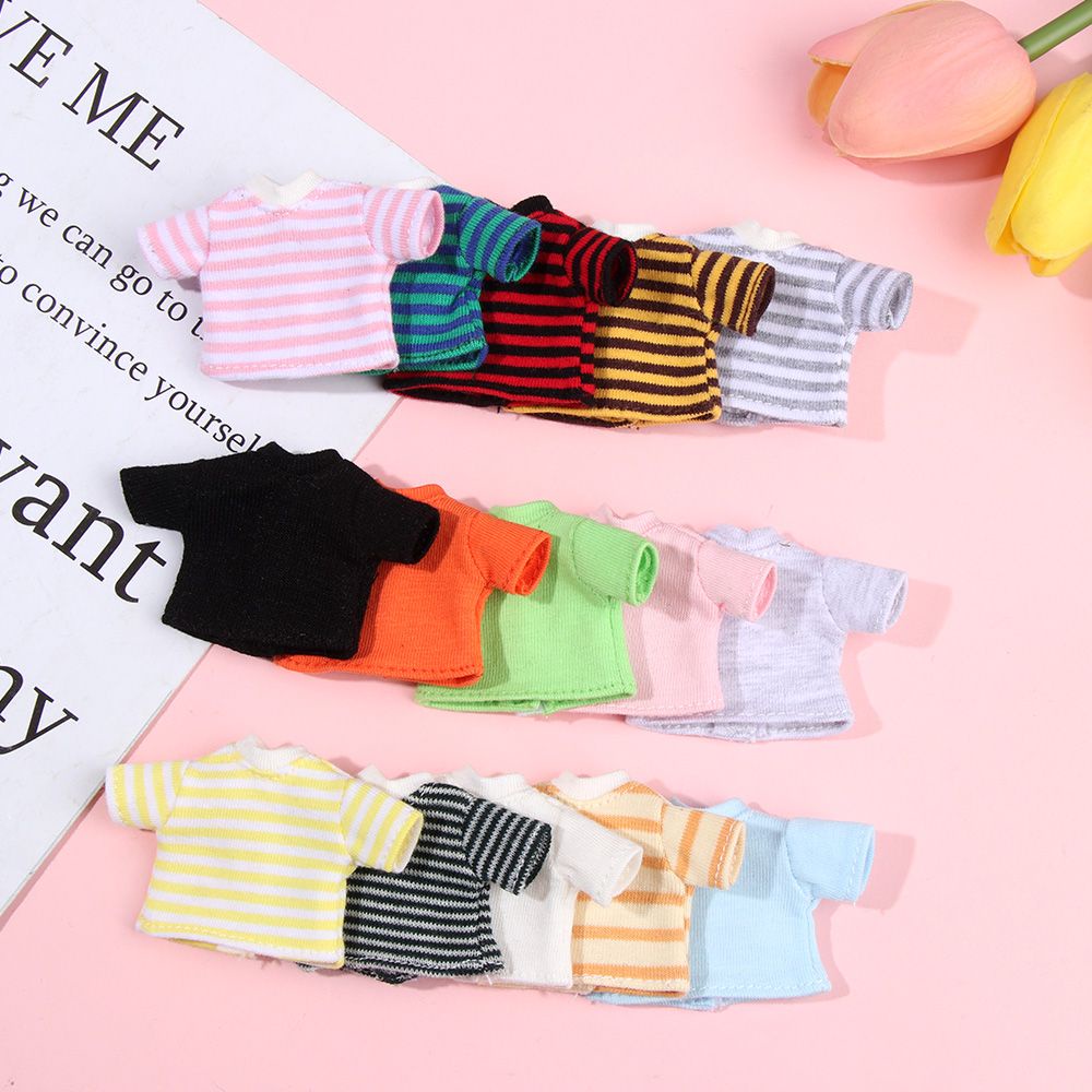 Phụ kiện áo thun/bộ quần áo có vớ vải cotton chất lượng cao tự trang trí cho búp bê OB11 1/11 1/12