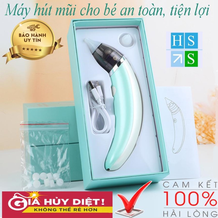 Máy hút mũi trẻ em điện tử LITTLE BEES (LB-1801) - Hút mũi trẻ sơ sinh tự động với đầu silicon siêu mềm, êm ái, an toàn