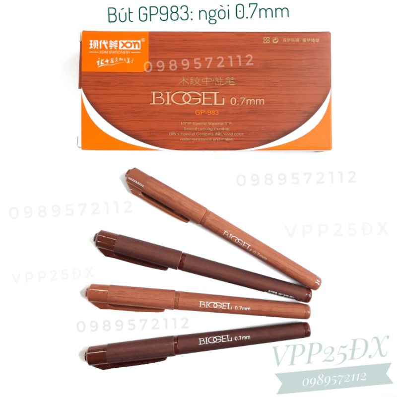 Hộp 12cái Bút bi nước GP983 ngòi 0.7mm.Bút ký.