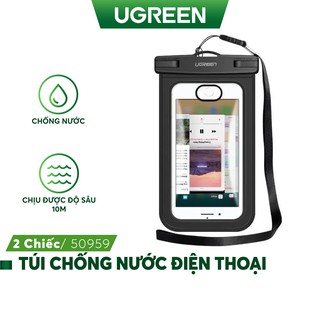 Túi đựng điện thoại UGREEN 60959 50919 chống nước tiêu chuẩn IPX8 độ sâu 10m- Hàng phân phối chính hãng - Bảo hành 18 th