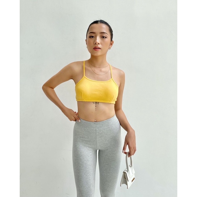 Quần thun Legging thể thao nữ ôm dài chất cotton co giãn Lnd