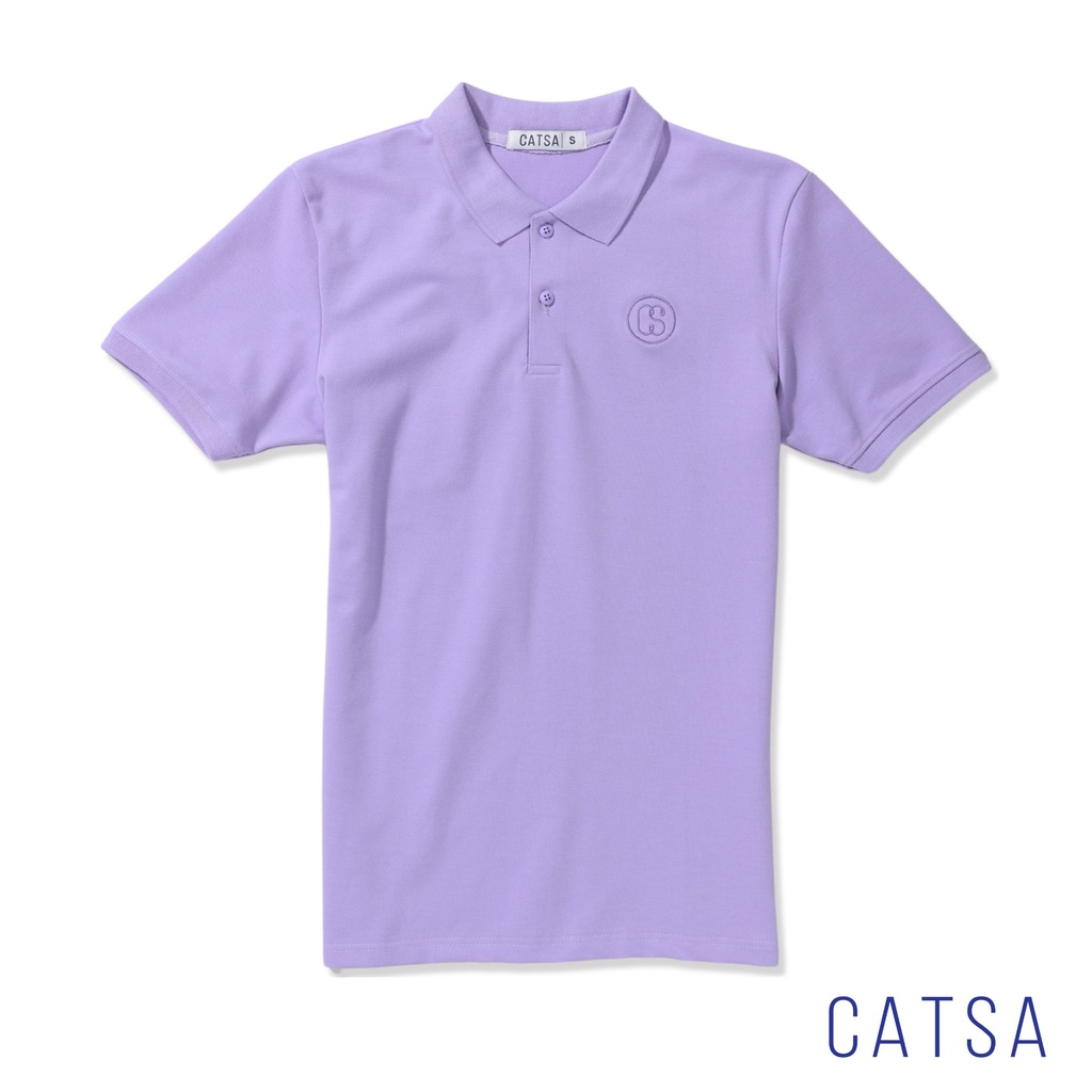 CATSA Áo thun polo nhiều màu thêu logo, chất thun cotton mặc thoải mái, thấm hút mồ hôi ATP165