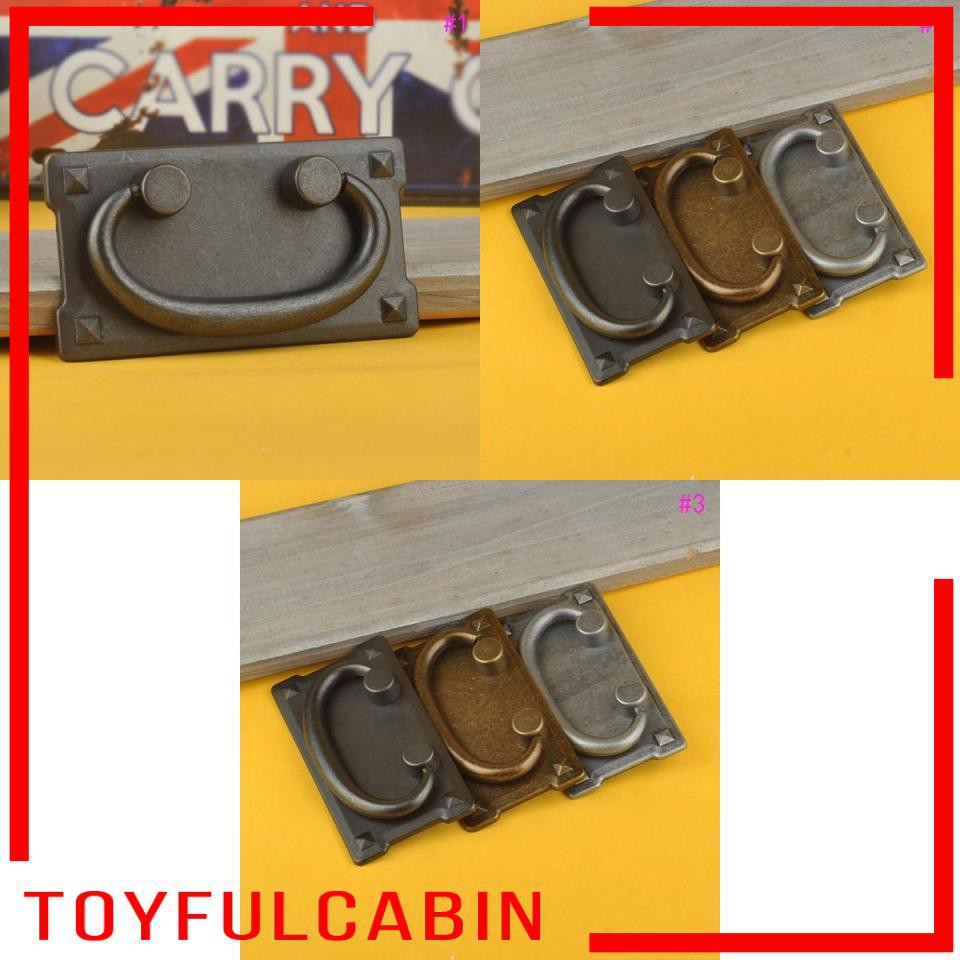 Tay Nắm Cửa Tủ Quần Áo / Ngăn Kéo Hình Tròn Phong Cách Retro