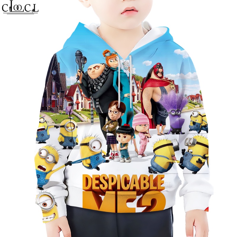 Áo Hoodie In Hình Minion Thời Trang Dành Cho Trẻ Em