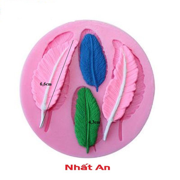 Khuôn silicone 4D lông vũ