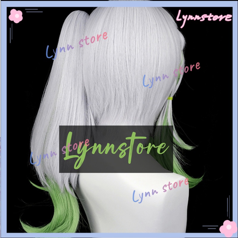 Genshin Impact Sumeru Lesser Lord Kusanali Nahida Cosplay gradient màu xanh lá cây tóc giả tóc giả bím bím Silicone mô phỏng da đầu Cosplay Anime Tóc giả chịu nhiệt Tóc giả tổng hợp Halloween vai trò mới