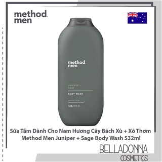 Sữa tắm dành cho nam hương cây bách xù + xô thơm method men juniper + sage body wash 532ml