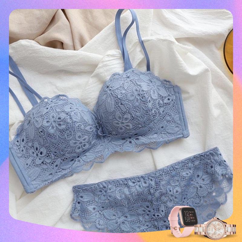 Áo lót ko gọng phối ren cup ngang sang chảnh có bàn tay nang ngực.