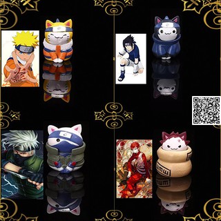 1581 Mô hình mèo con cosplay Anime Naruto nhân vật Sasuke Kakashi Gara Sakura Itachi Kamaru