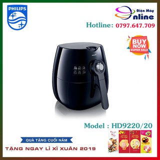 (Khuyến Mãi Cực Lớn) Nồi Chiên Không Dầu Philips HD9220/20 - Chính Hãng